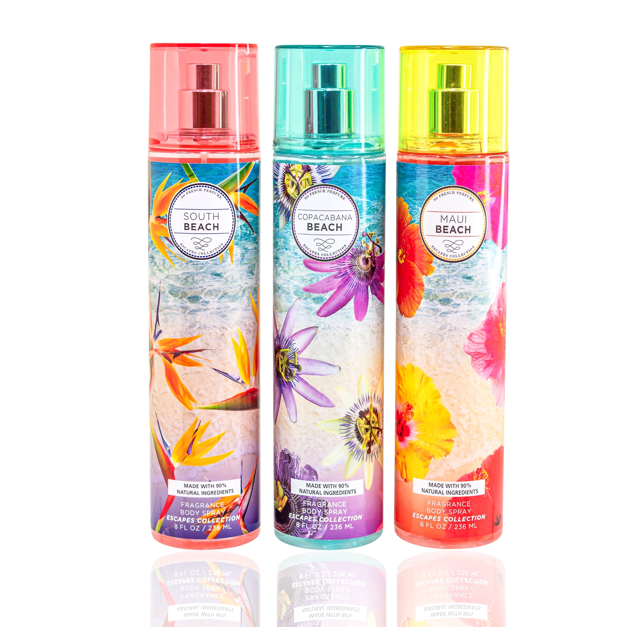 Tha beauty マレシア ボディスプラッシュ＆ローション セット The Beaches Collection 3-Piece Let's Get Away Body Mist Set – So