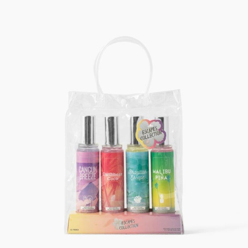 Escapes 4-Piece Body Mist Sampler Set