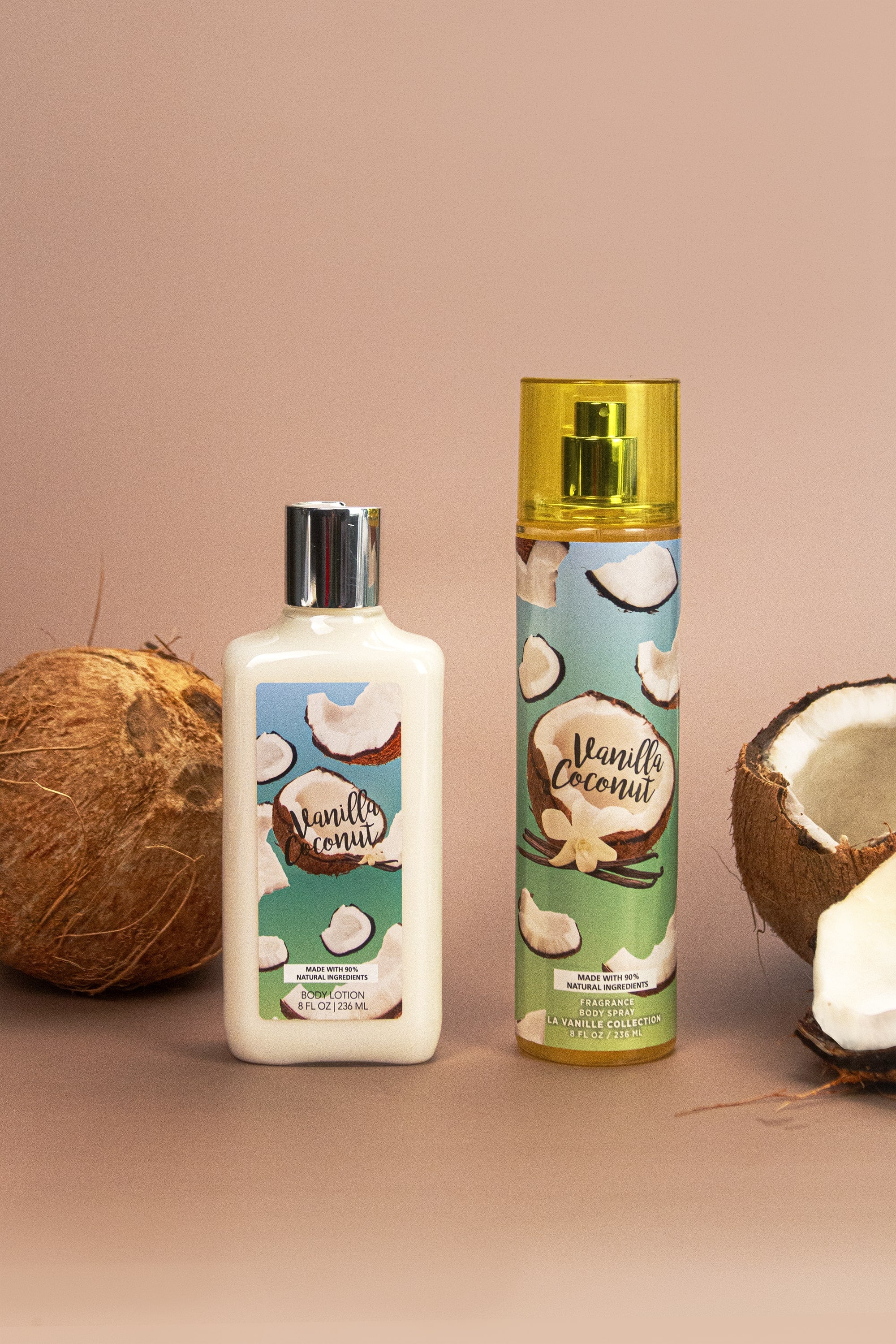 Vanilla Coconut 2-Piece Body Mist and Body Lotion Set – So French