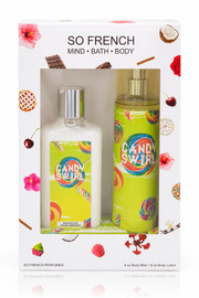 New Edition! Candy Swirl 2-Piece Body Mist and Body Lotion Set