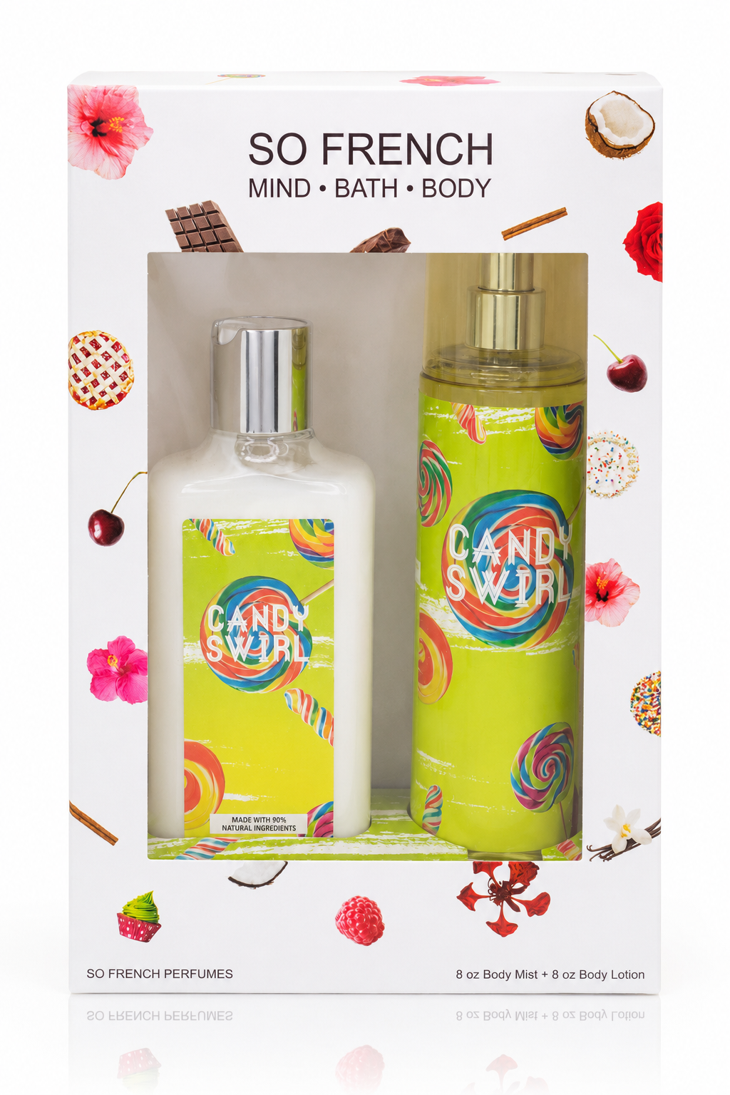 New Edition! Candy Swirl 2-Piece Body Mist and Body Lotion Set