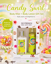 New Edition! Candy Swirl 2-Piece Body Mist and Body Lotion Set
