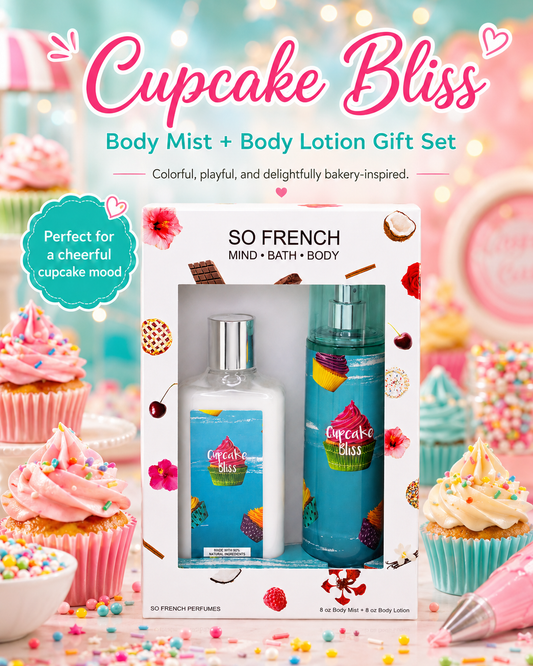 New Edition! Cupcake Bliss 2-Piece Body Mist and Body Lotion Set