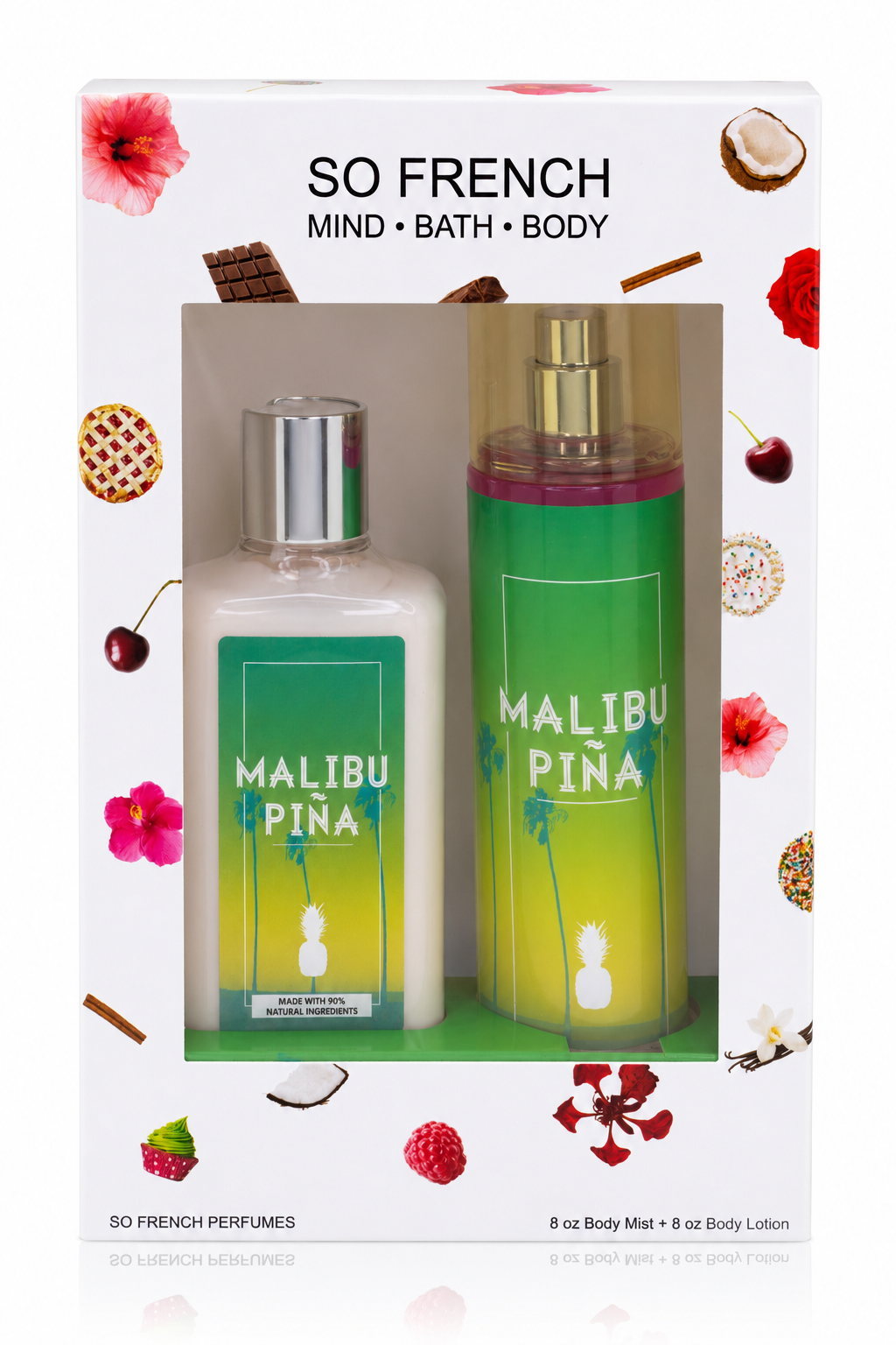 New Edition! Malibu Piña 2-Piece Body Mist and Body Lotion Set