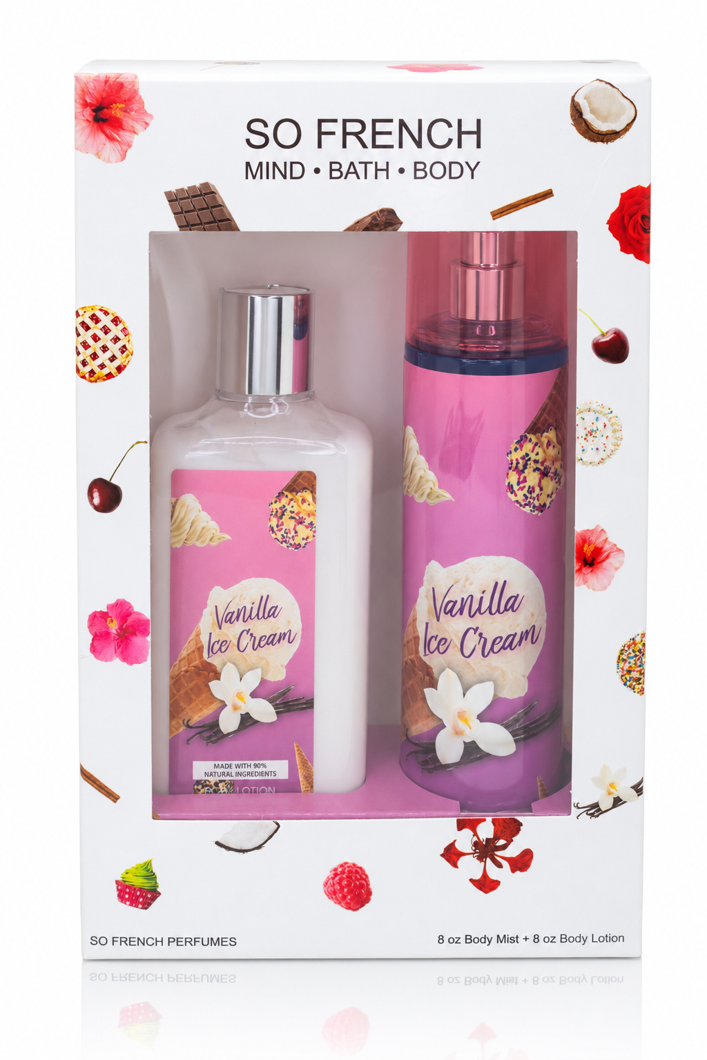 New Edition! Vanilla Ice Cream 2-Piece Body Mist and Body Lotion Set