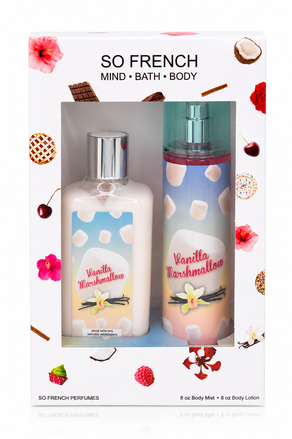 New Edition! Vanilla Marshmallow 2-Piece Body Mist and Body Lotion Set