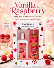 New Edition! Vanilla Raspberry 2-Piece Body Mist and Body Lotion Set