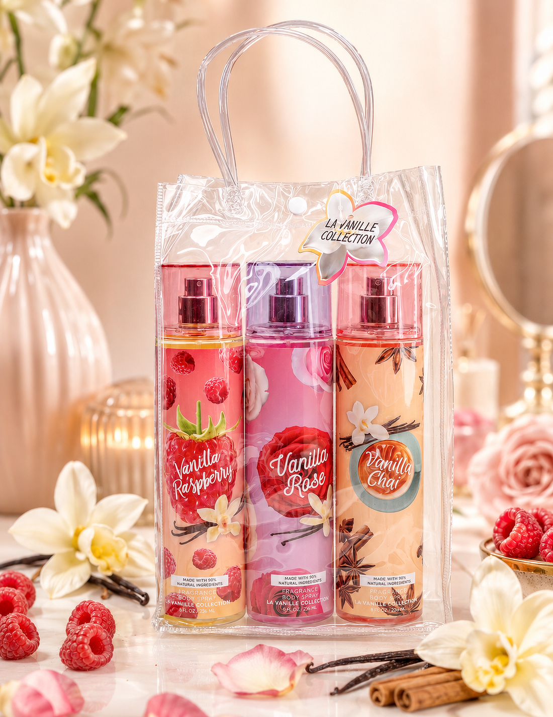 La Vanille 3-Piece Honey Honey Body Mist Set