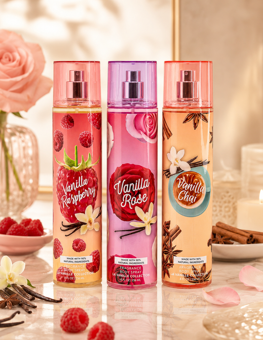La Vanille 3-Piece Honey Honey Body Mist Set