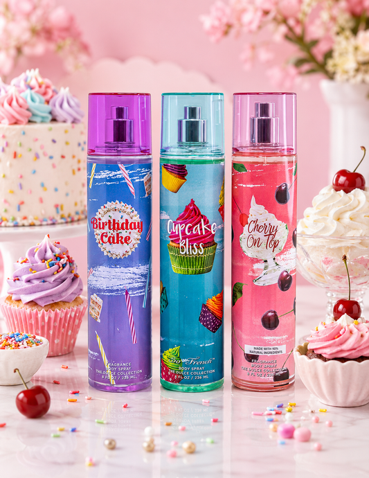 The Dulce Collection 3-Piece Patisserie Body Spray Set
