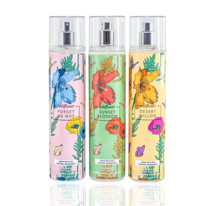 Wildflower Collection 3-Piece Morning Dew Body Mist Set