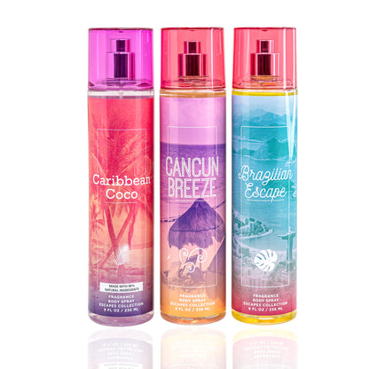 The Escapes Collection 3-Piece Tropical Fantasy Body Mist Set