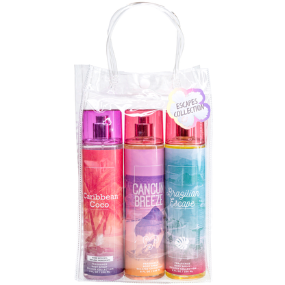 The Escapes Collection 3-Piece Tropical Fantasy Body Mist Set