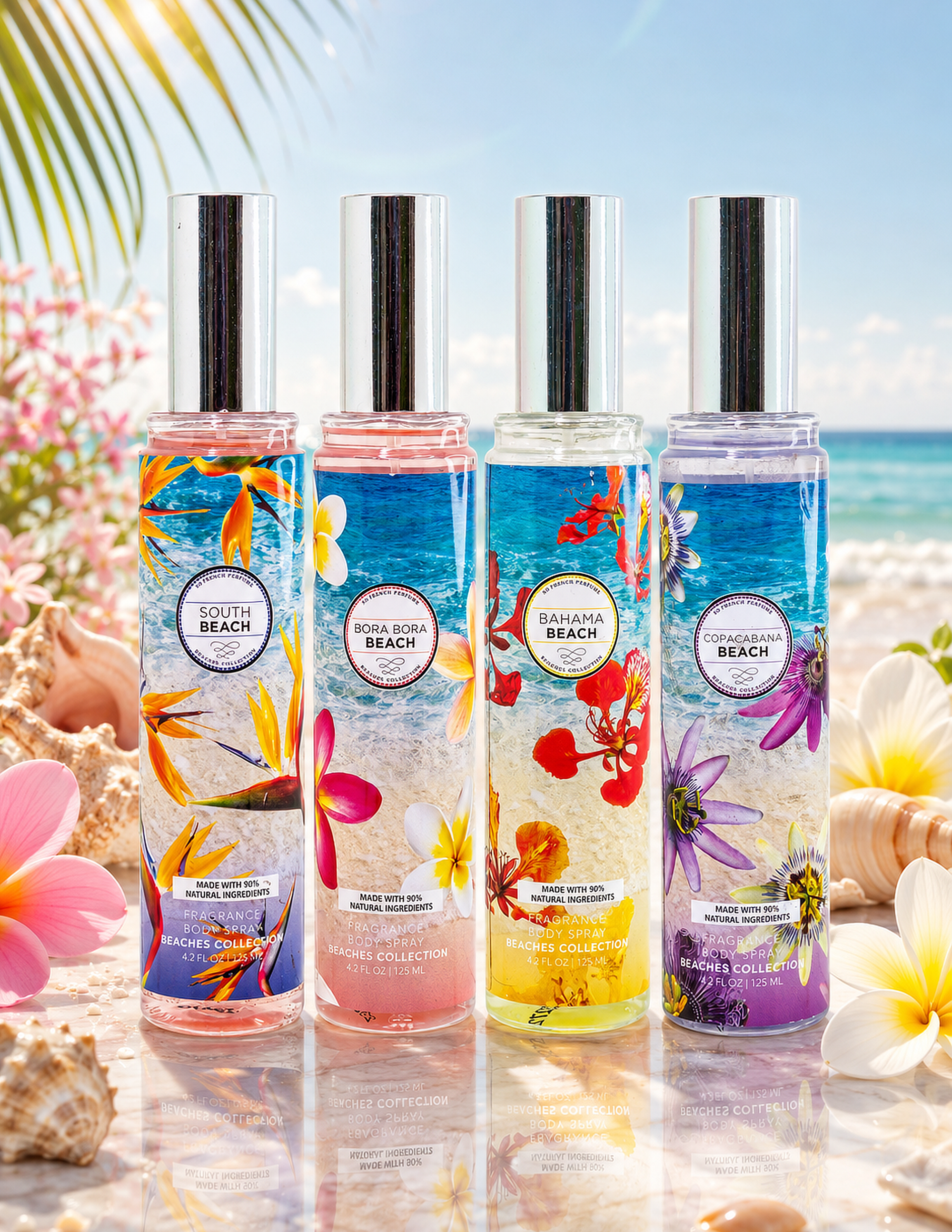 Beaches 4-Piece Body Mist Sampler Set