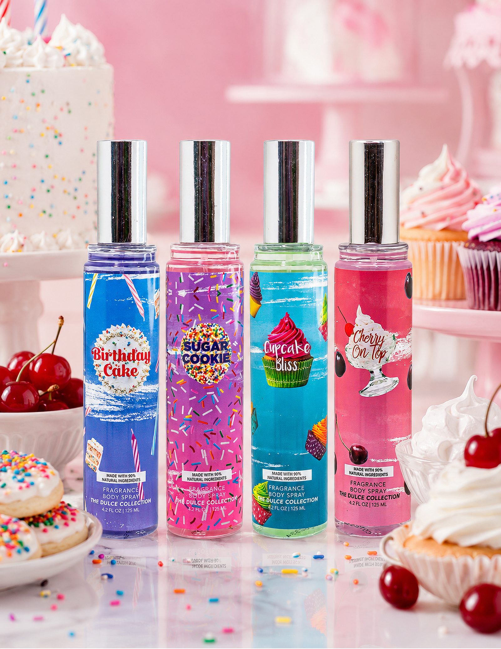 Dulce Sprinkles 4-Piece Body Mist Sampler Set