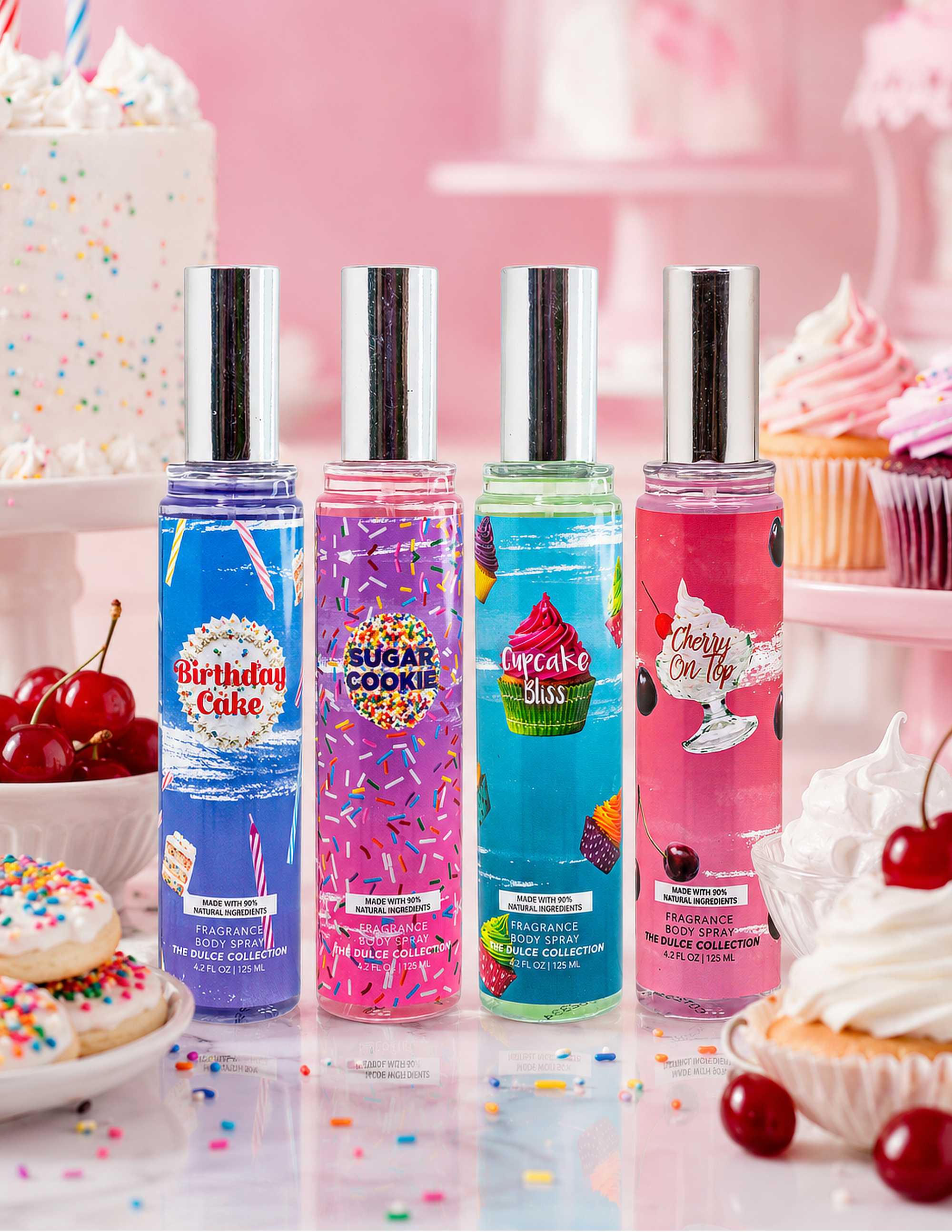 Dulce Sprinkles 4-Piece Body Mist Sampler Set