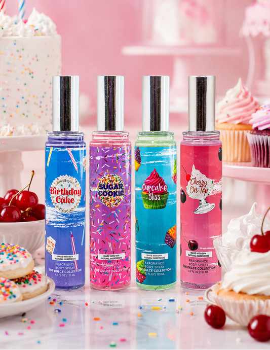 Dulce Sprinkles 4-Piece Body Mist Sampler Set