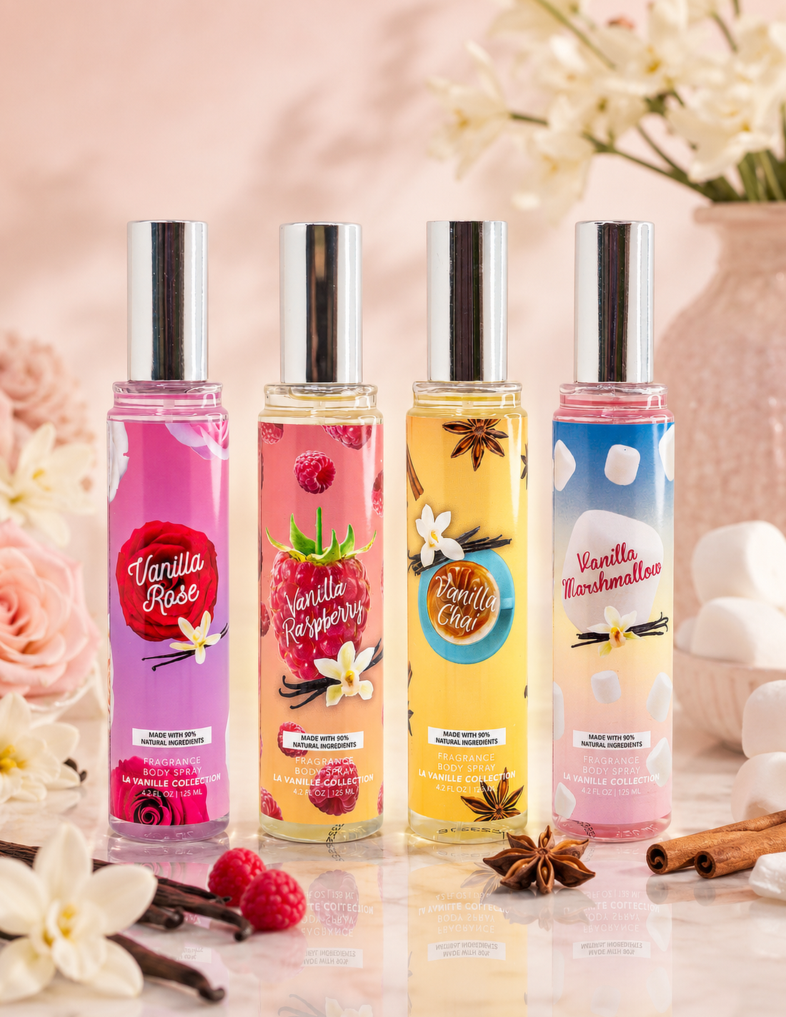 Vanille 4-Piece Body Mist Sampler Set