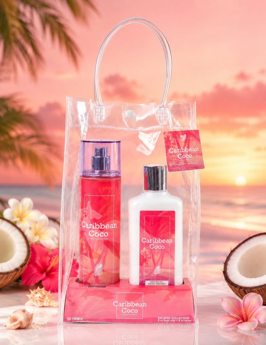 Caribbean Coco 2-Piece Body Mist and Body Lotion Set