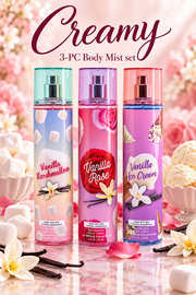 La Vanille 3-Piece Creamy Body Mist Set