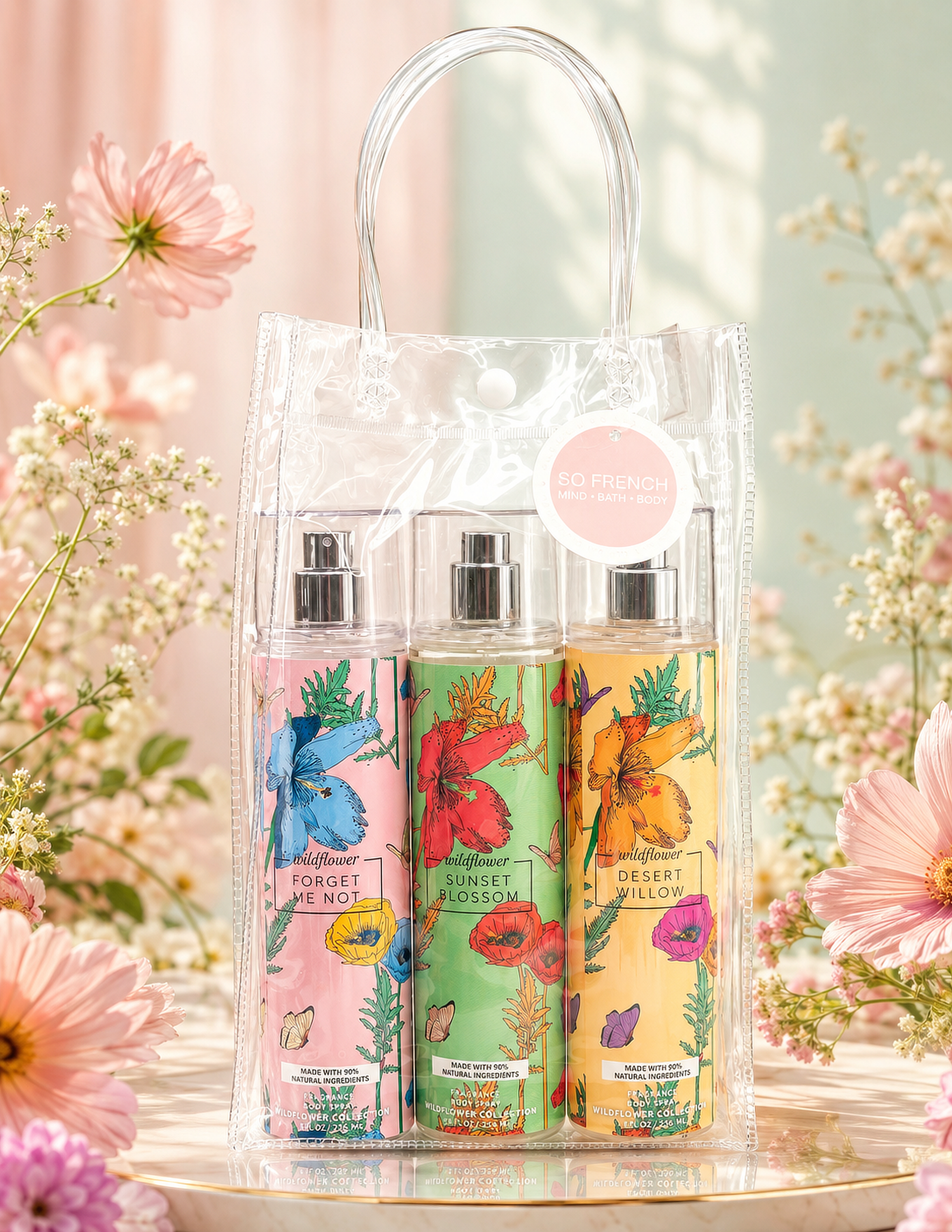 Wildflower Collection 3-Piece Morning Dew Body Mist Set