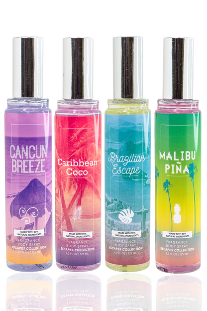 Escapes 4-Piece Body Mist Sampler Set
