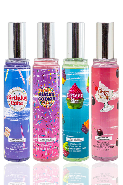 Dulce Sprinkles 4-Piece Body Mist Sampler Set