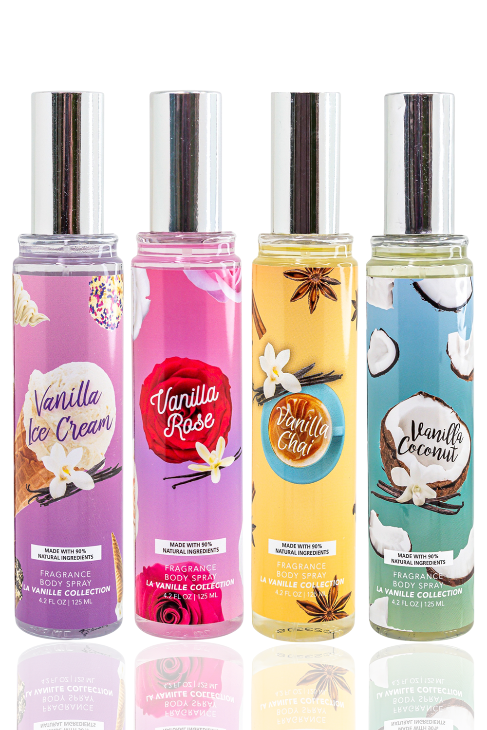 Vanilla Dream 4-Piece Body Mist Sampler Set