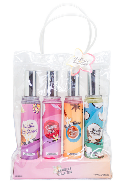 Vanilla Dream 4-Piece Body Mist Sampler Set