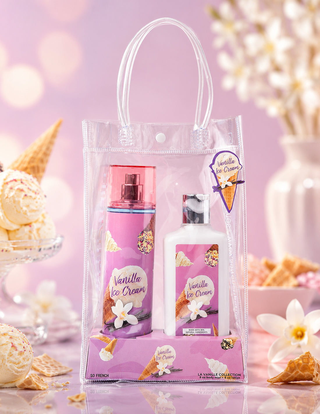 Vanilla Ice Cream 2-Piece Body Mist and Body Lotion Set
