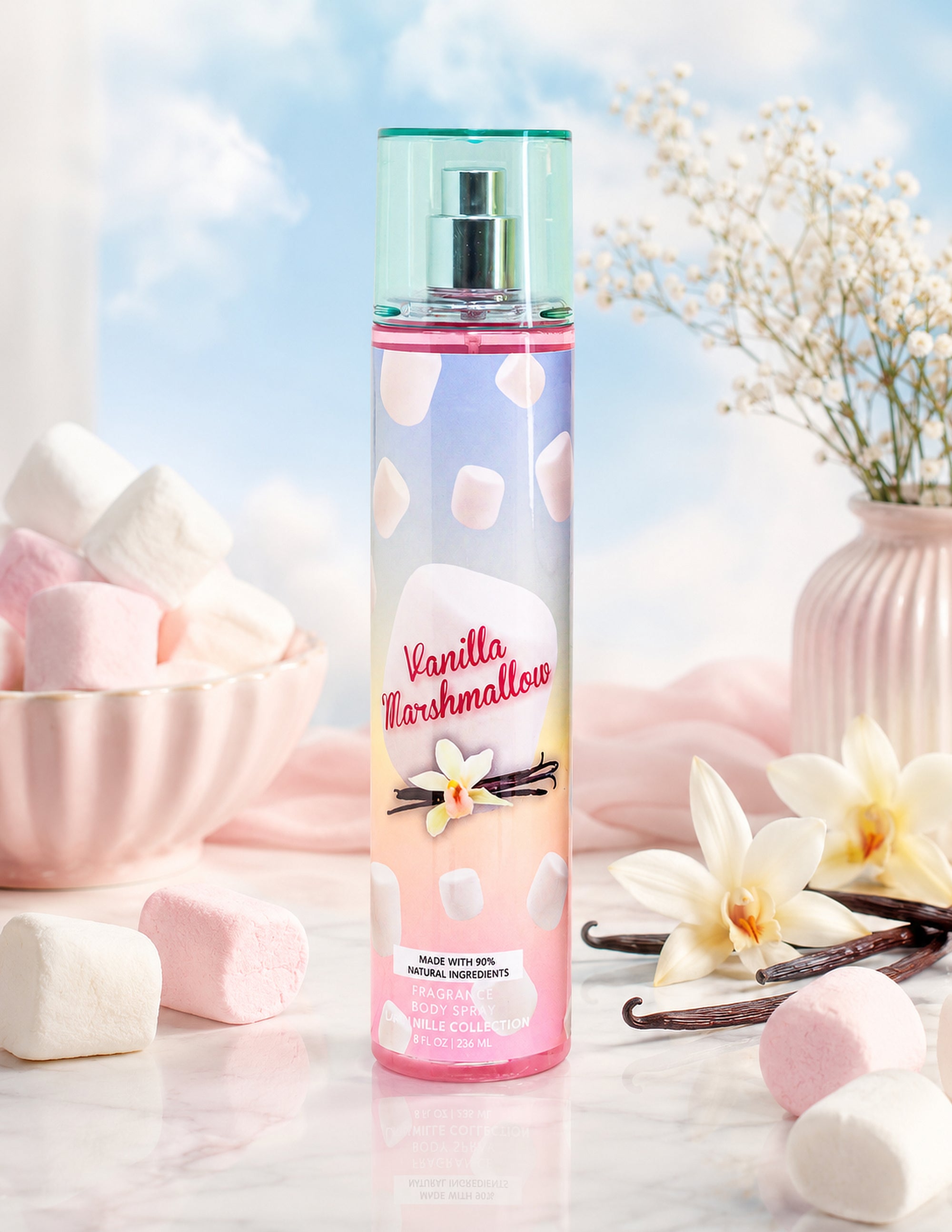 Vanilla Marshmallow 2-Piece Body Mist and Body Lotion Set