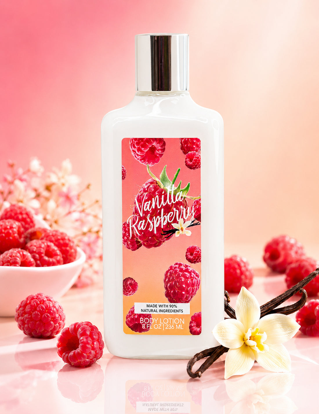 Vanilla Raspberry 2-Piece Body Mist and Body Lotion Set