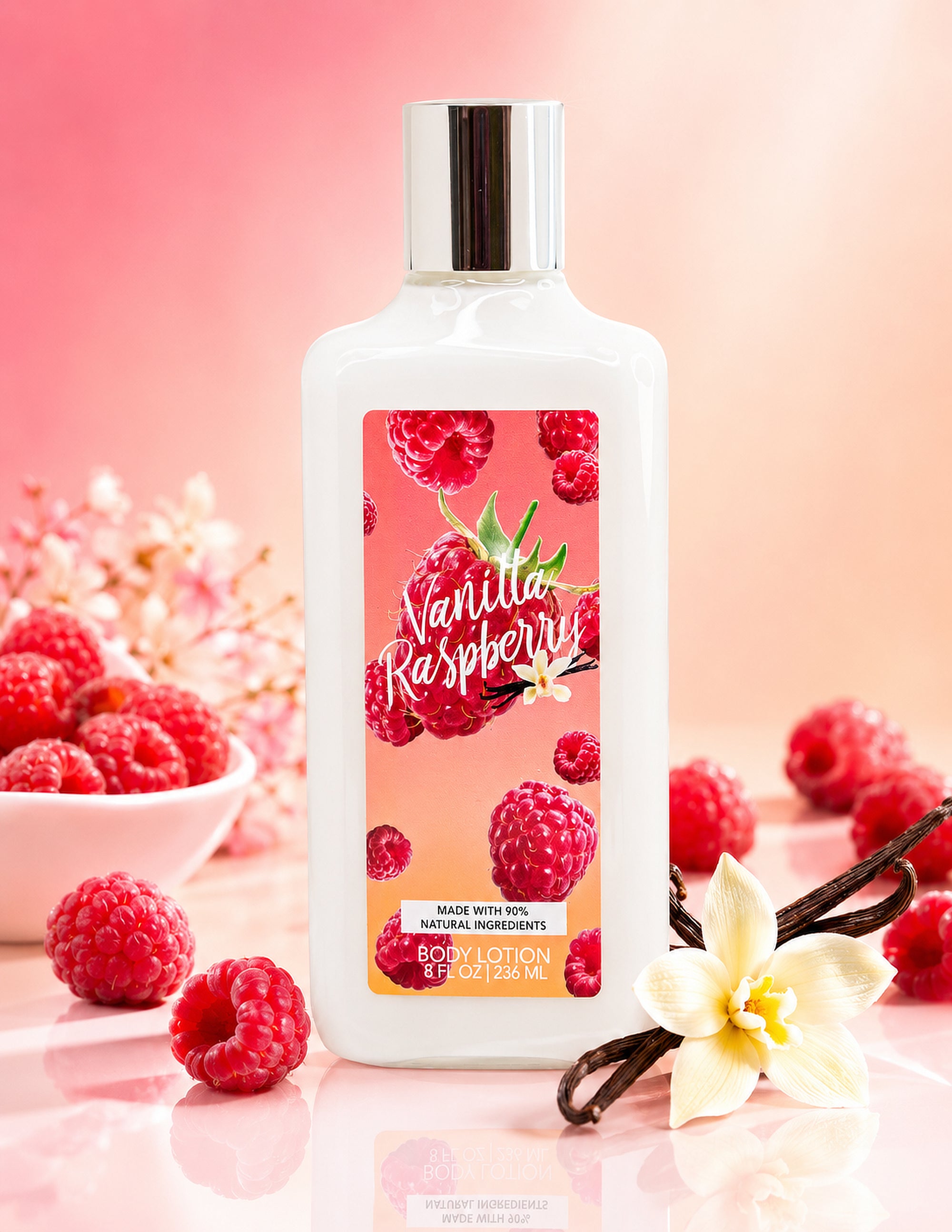 Vanilla Raspberry 2-Piece Body Mist and Body Lotion Set