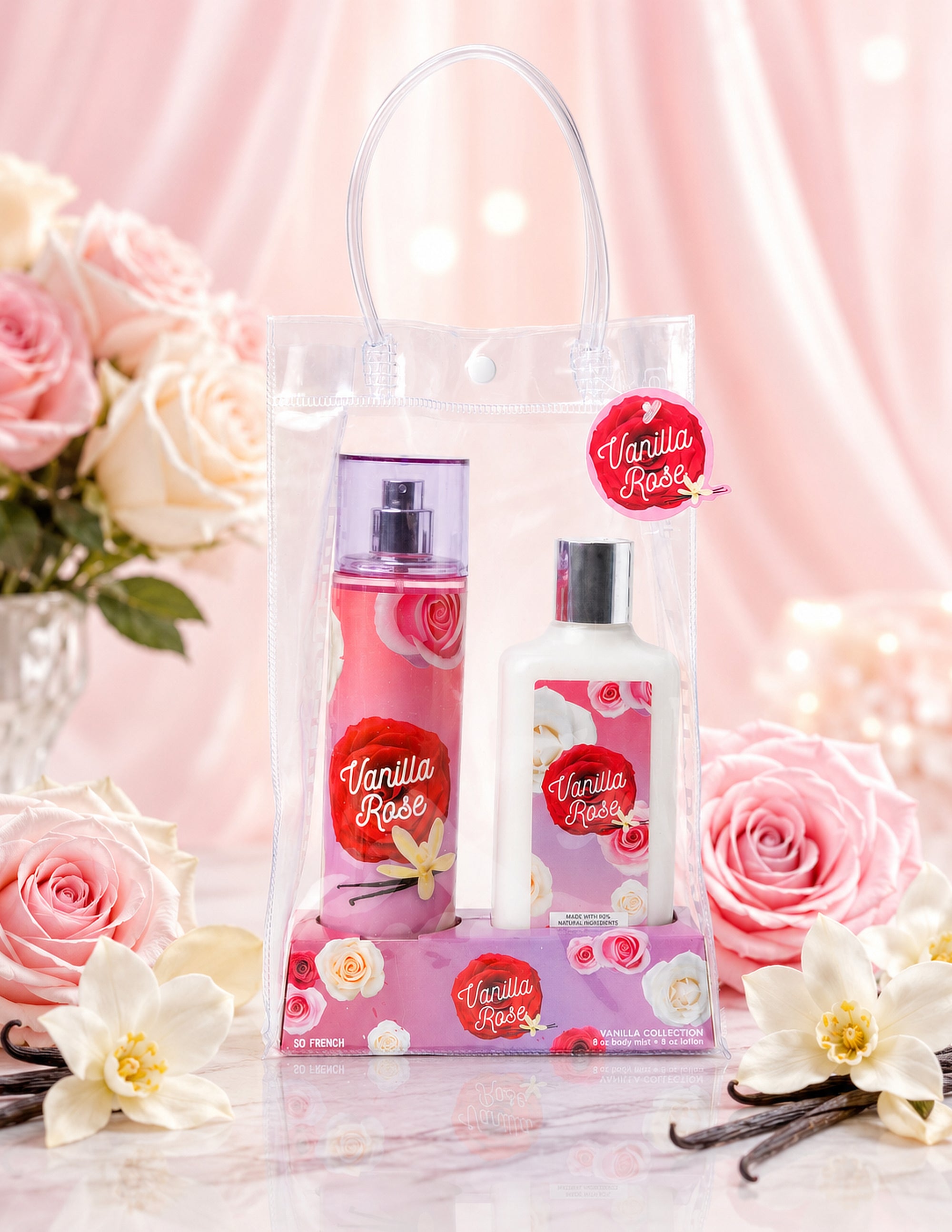 Vanilla Rose 2-Piece Body Mist and Body Lotion Set