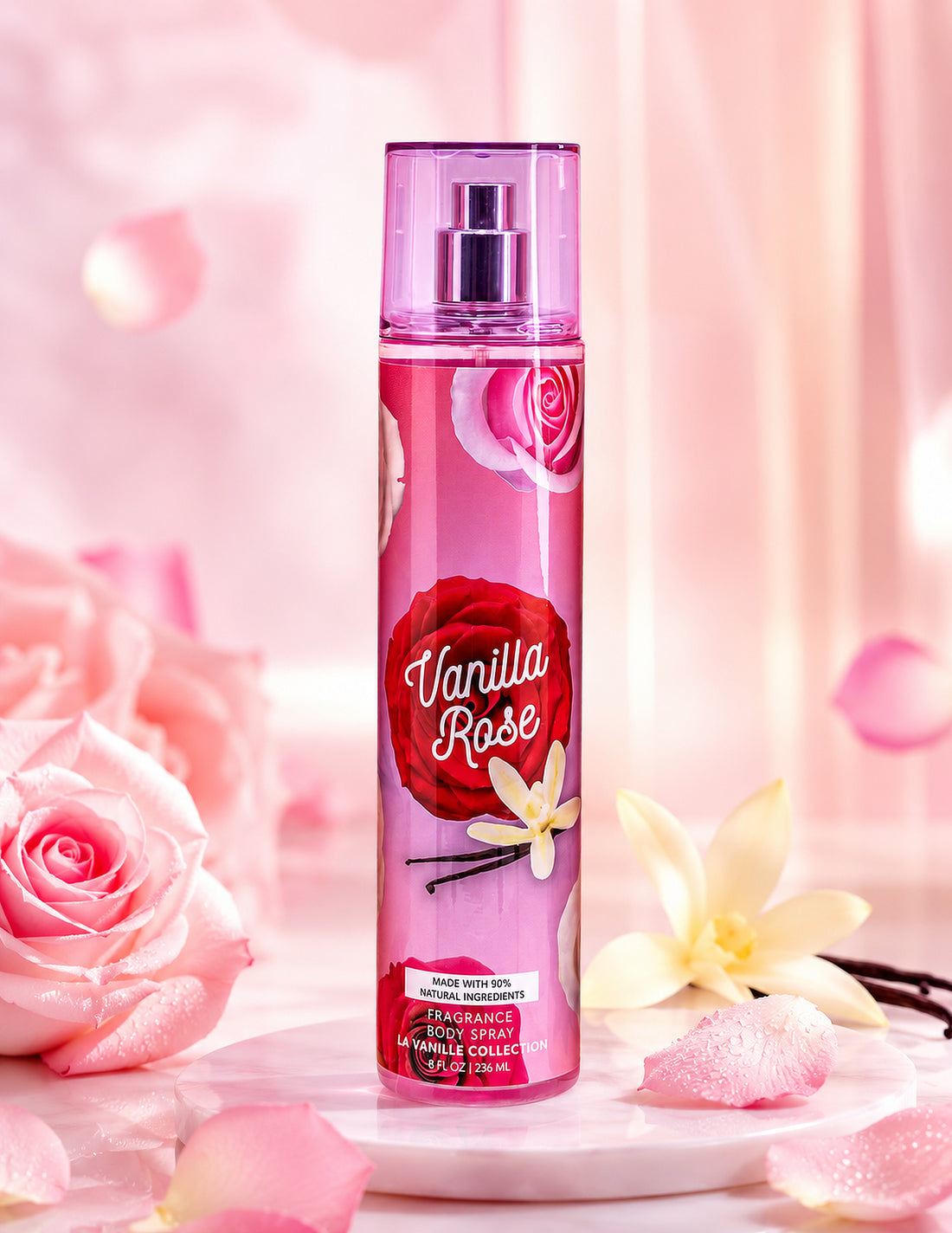 Vanilla Rose 2-Piece Body Mist and Body Lotion Set