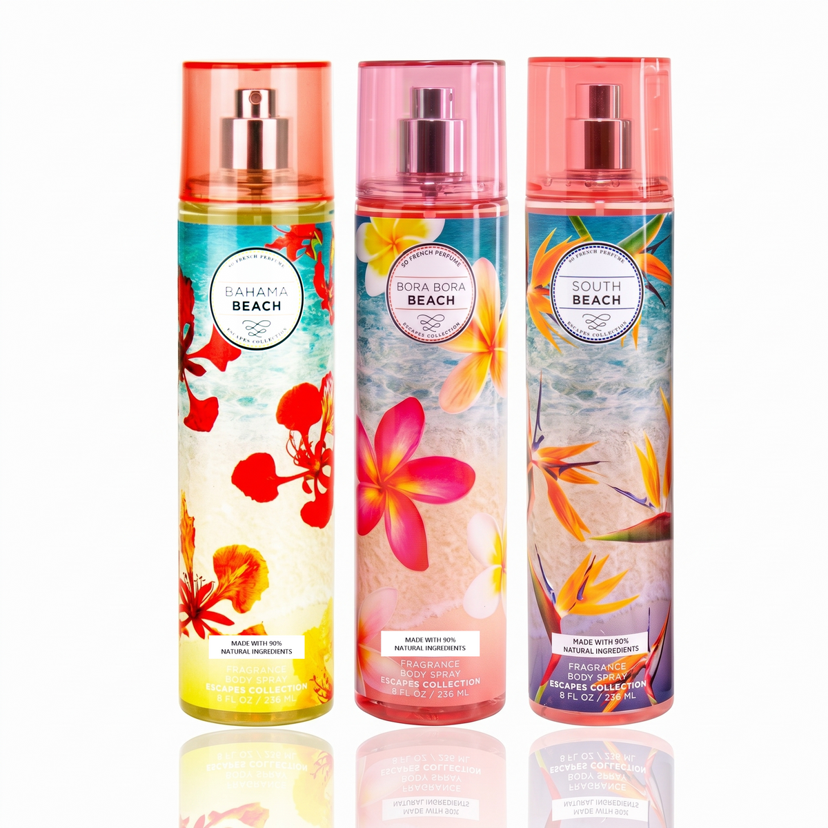 The Beaches Collection 3-Piece VIP Beach Body Mist Set