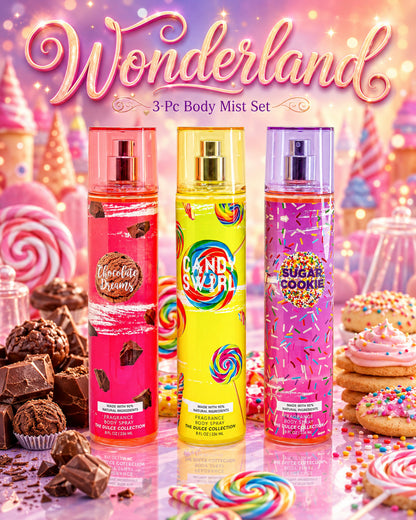 The Dulce Collection 3-Piece Wonderland Body Mist Set