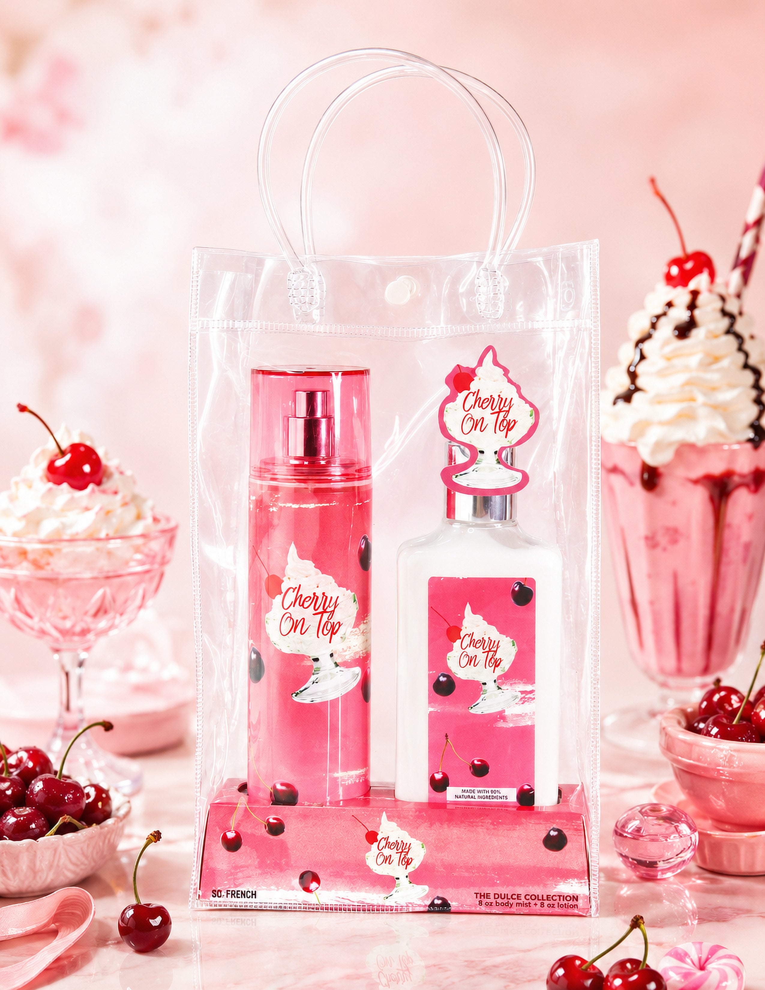 Cherry on Top 2-Piece Body Mist and Body Lotion Set – So French