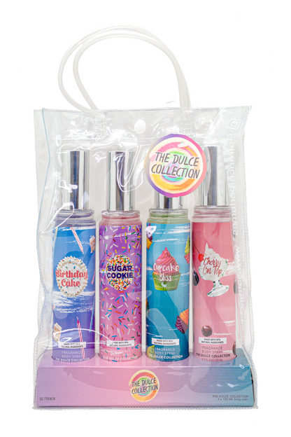 Dulce Sprinkles 4-Piece Body Mist Sampler Set