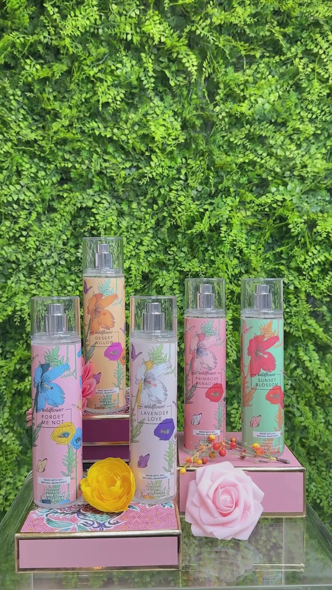 Wildflower Collection 3-Piece Morning Dew Body Mist Set – So