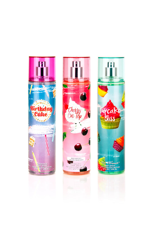 The Dulce Collection 3-Piece Patisserie Body Spray Set