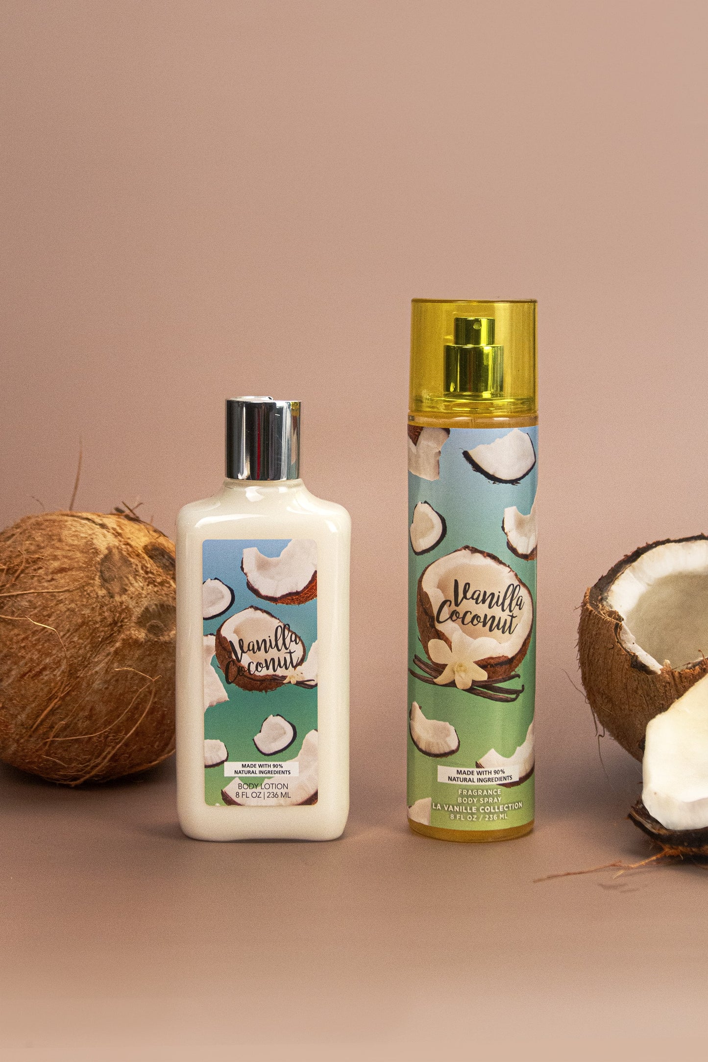 Vanilla Coconut 2-Piece Body Mist and Body Lotion Set