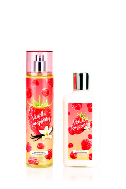 Vanilla Raspberry 2-Piece Body Mist and Body Lotion Set
