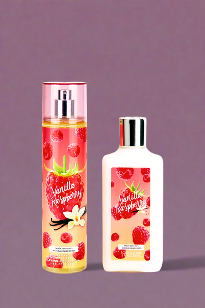 Vanilla Raspberry 2-Piece Body Mist and Body Lotion Set