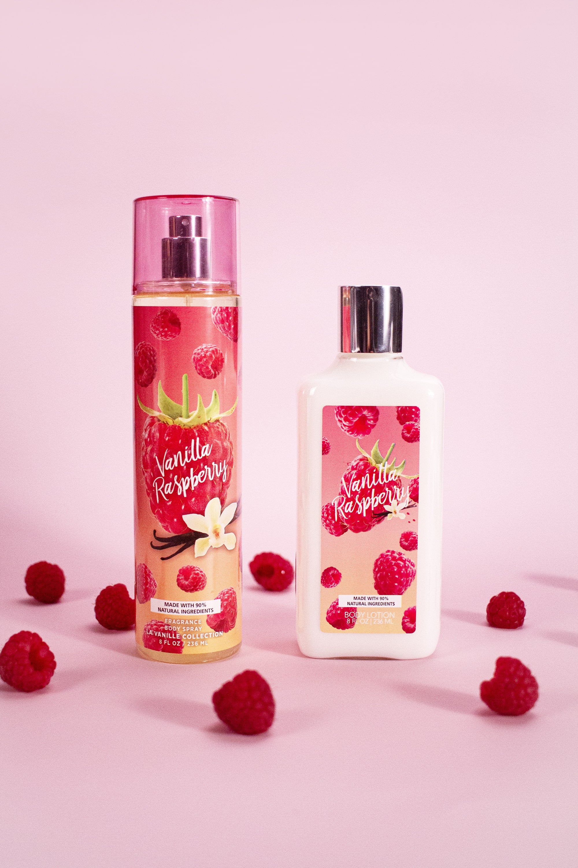 Vanilla Raspberry 2-Piece Body Mist and Body Lotion Set – So French ...