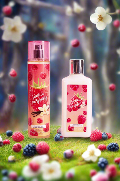 Vanilla Raspberry 2-Piece Body Mist and Body Lotion Set