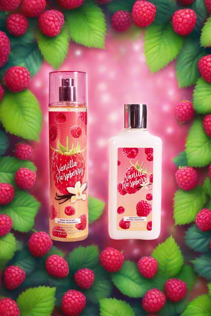 Vanilla Raspberry 2-Piece Body Mist and Body Lotion Set