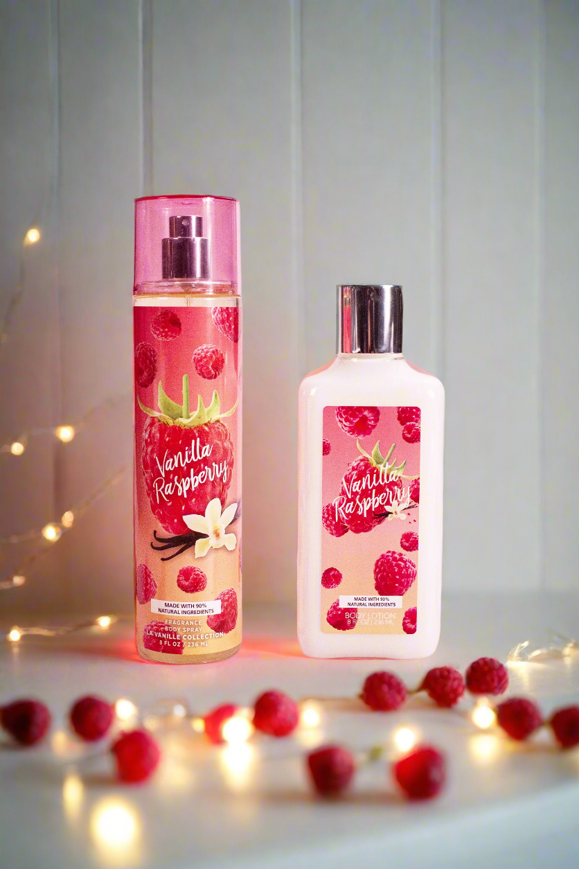 Vanilla Raspberry 2-Piece Body Mist and Body Lotion Set