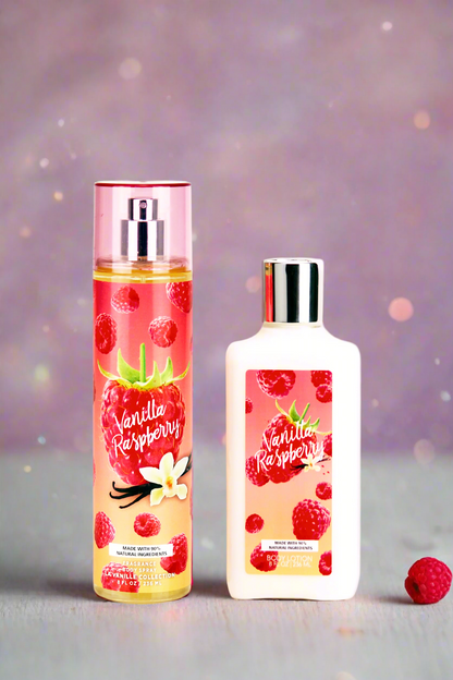 Vanilla Raspberry 2-Piece Body Mist and Body Lotion Set